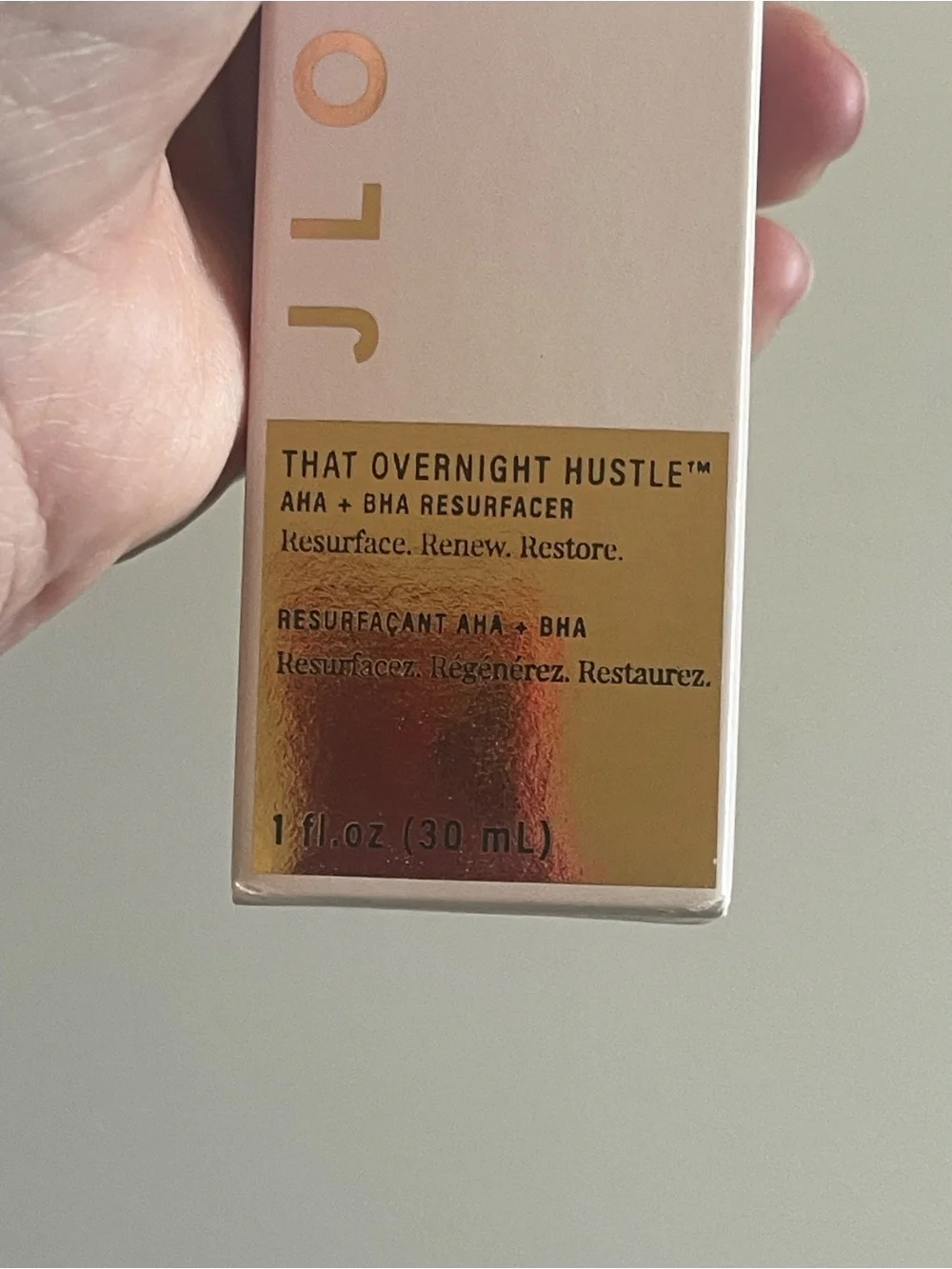 JLO BEAUTY That Overnight Hustle AHA + BHA RESURFACER